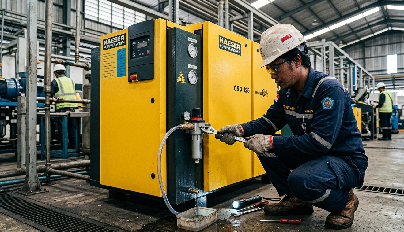 Mengatasi Udara Basah Pada Kompresor Industri